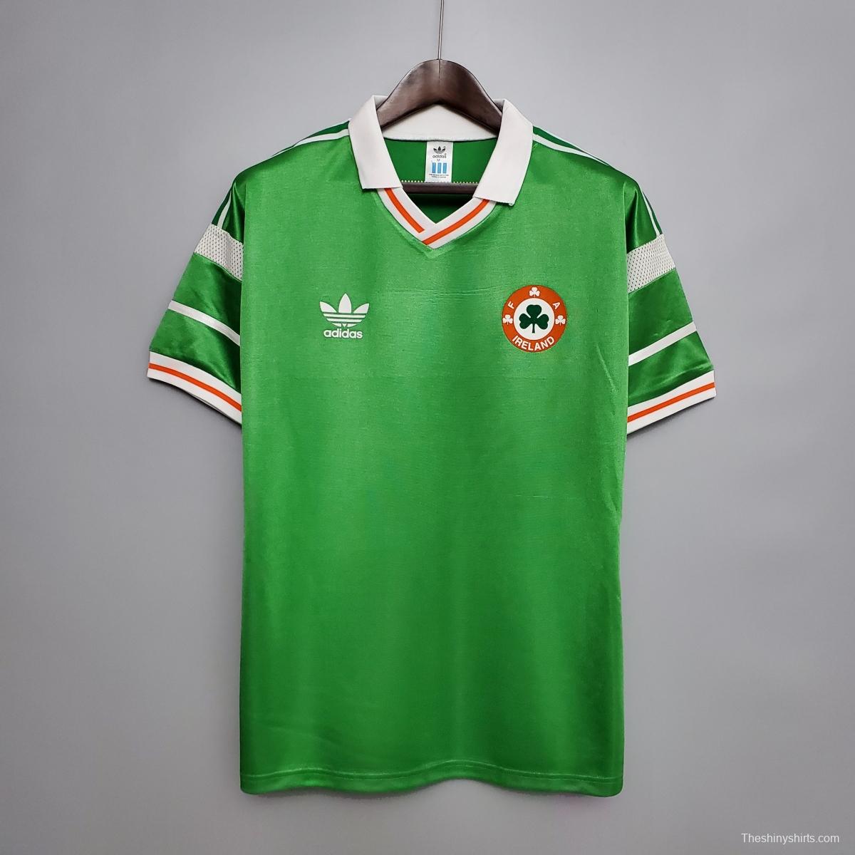 Retro 1988 Ireland home Soccer Jersey