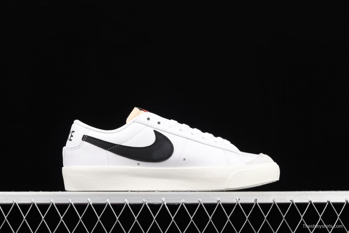 NIKE Blazer Low'77 Vintage Trail Blazers Leather Leather low-top Leisure Board shoes DA6364-101