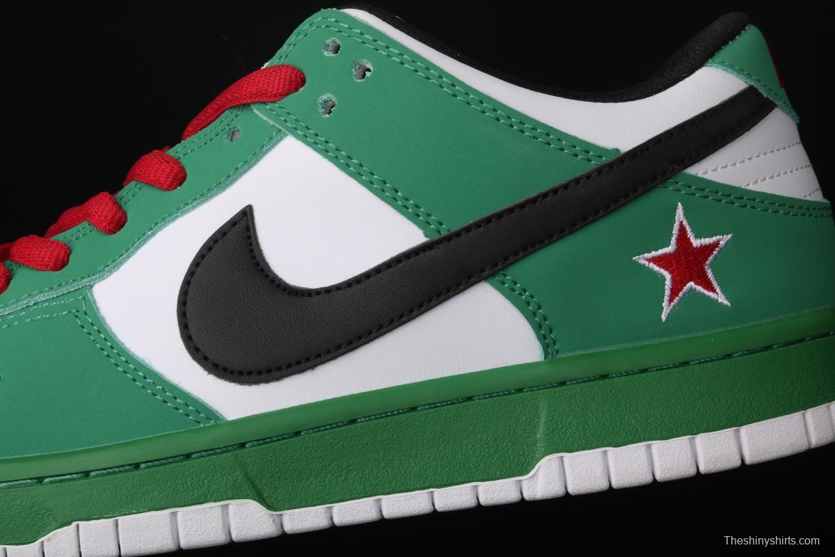 NIKE DUNK SB LoW Heineken Heineken over-limit low-top sports and leisure board shoes 304292-302