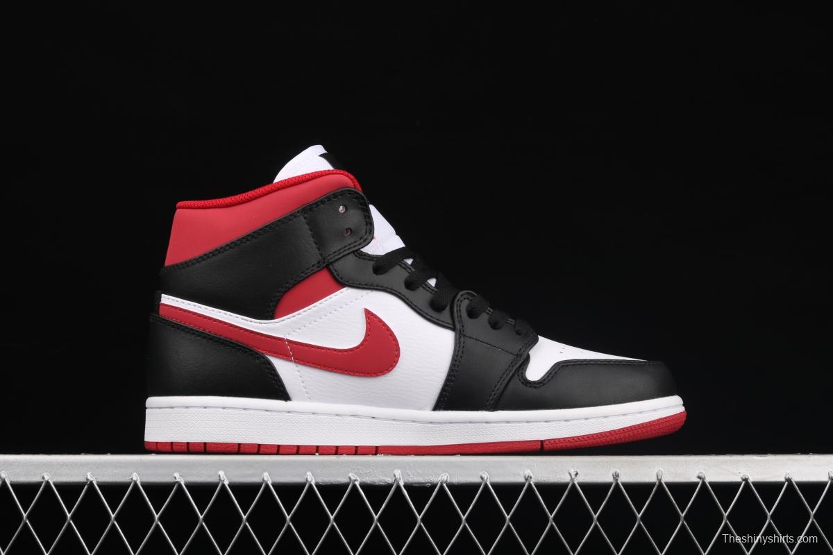 Air Jordan 1 Mid SE black, white and red 554724-122