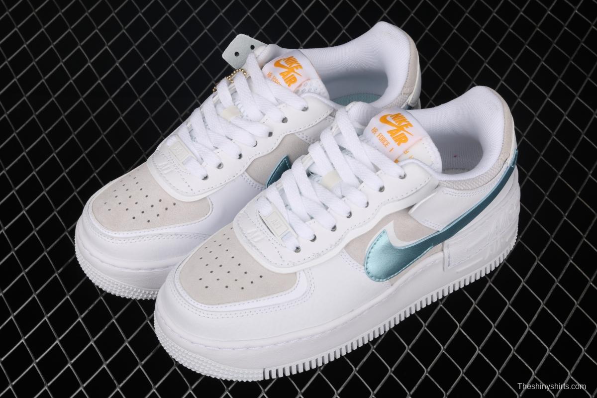 NIKE Air Force 1 ShAdidasow light weight heightened low-top board shoes DA4286-100