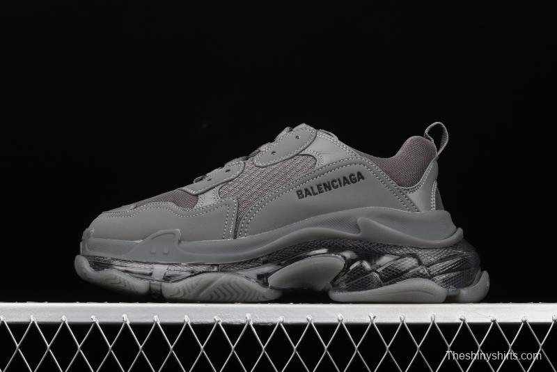 Balenciaga Triple S 3.0 three-generation retro casual running shoes full combination nitrogen crystal outsole A11801