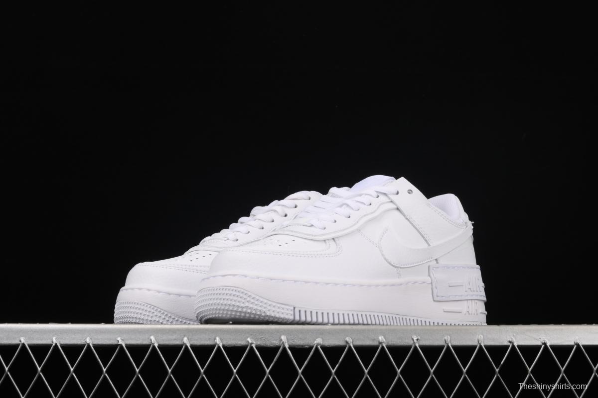 NIKE Air Force 1 ShAdidasow light weight heightened low-top board shoes CI0919-100