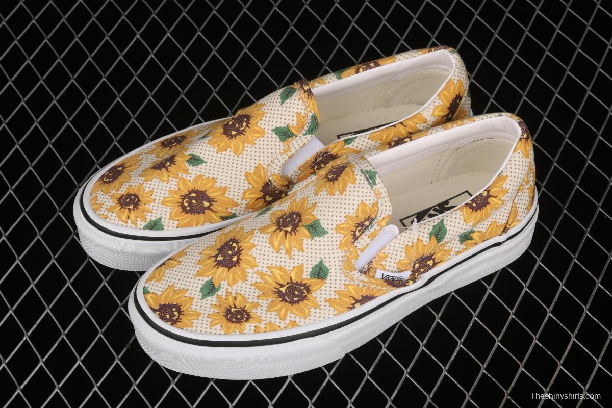 Vans Authentic Vance limited edition daisies printed low-top skateboard shoes VN0A5ZMRFN0