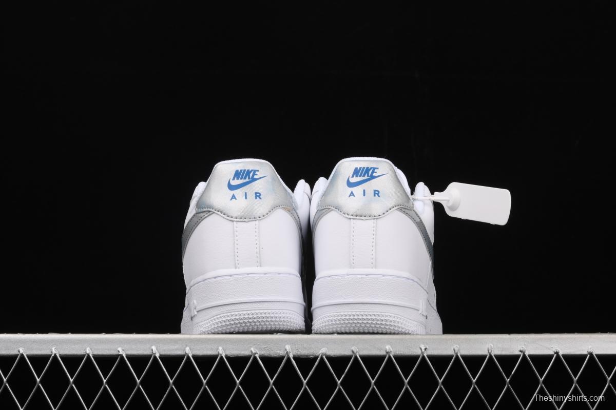 NIKE Air Force 1 Low GS white and blue dazzling haze laser low-top casual board shoes 314219-131