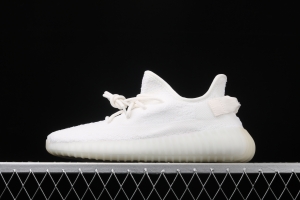 Adidas Yeezy 350V2 All White Real Boost Basf das coconut 350 second generation CP9366 fluorescent white BASF popcorn