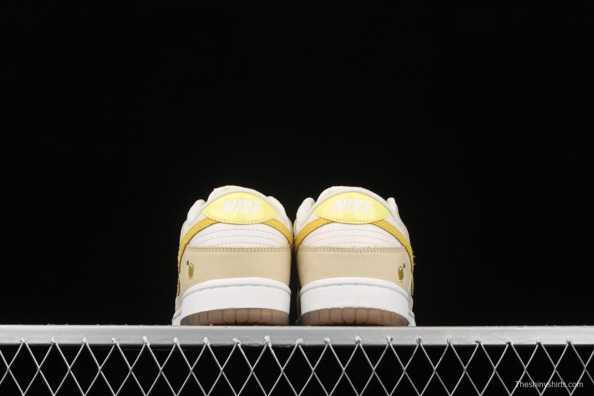 NIKE SB DUNK Low dunk series lemon yellow color matching low-side leisure sports skateboard shoes DJ6902-700