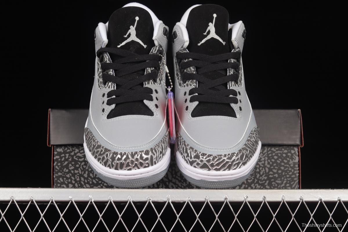 Air Jordan 3 Wolf Grey AJ3 Joe 3 Wolf Grey 136064-004