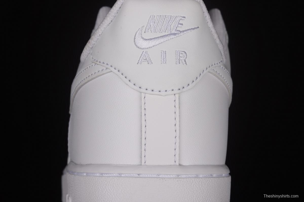 NIKE Air Force 1o07 Low raw rubber all-white low-top casual board shoes DJ2739-100