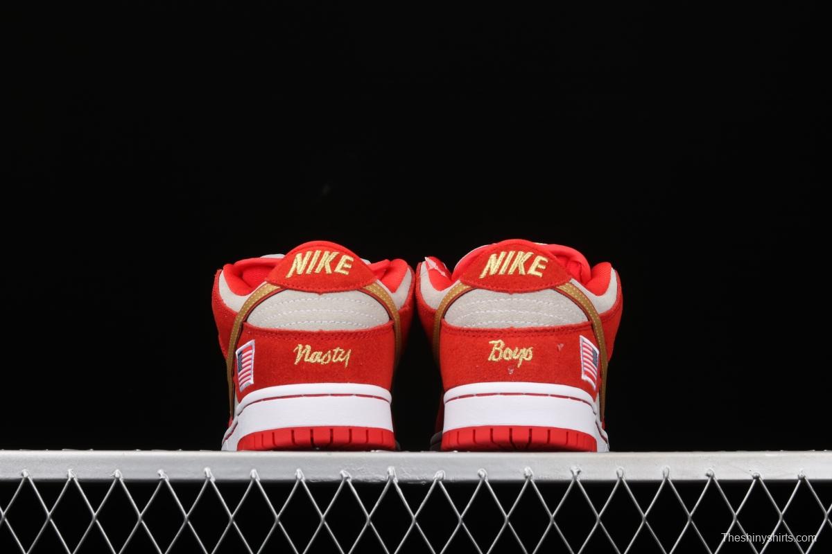 NIKE SB DUNK Low Nasty Boys American Flag Slam Dunk Series retro low-gang leisure sports skateboard 304292-610