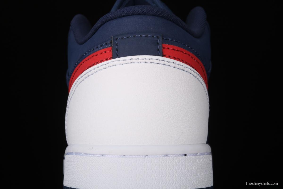 Air Jordan 1 Low Patriot Blue Red low Gang Culture Leisure Sports Board shoes CZ8454-400