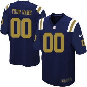 Youth Customized Navy Blue Alternate Team Jersey