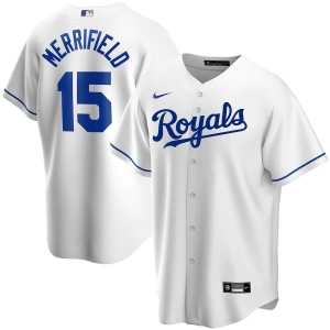 Men's Whit Merrifield White Home 2020 Player Team Jersey