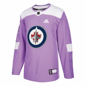 Men's Purple Hockey Fights Cancer Practice Team Jersey