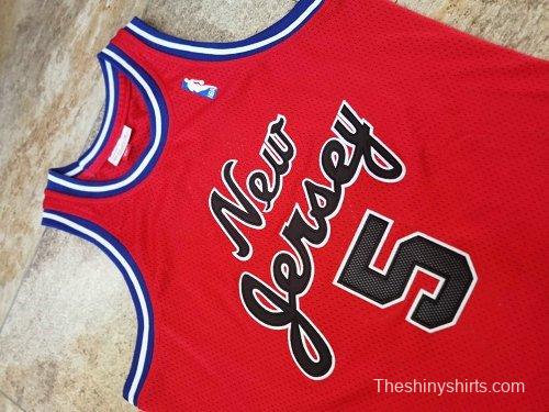 Men's Jason Kidd Red Retro Classic Team Jersey