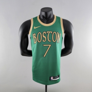 2020 BROWN#7 Boston Celtics City Edition Green NBA Jersey