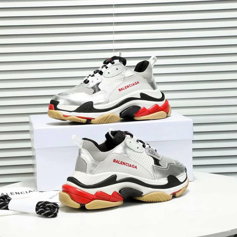 Men/Women Balenciaga Triple-S Sneaker Multi-Color Grey/Black Item 6380340