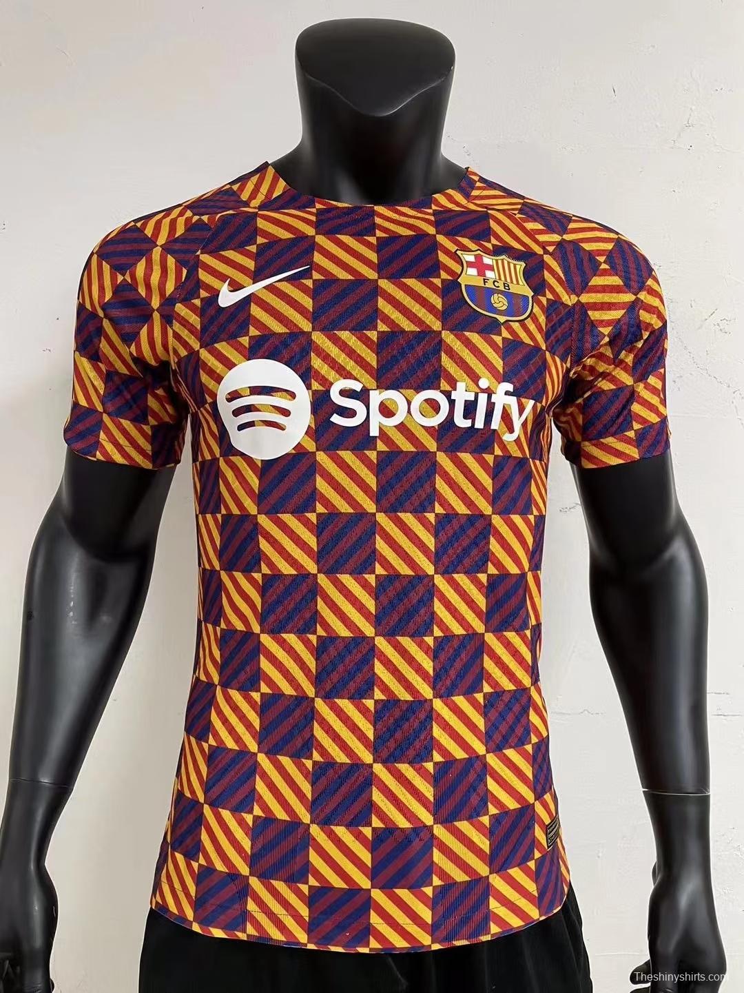 Player Version 22 23 Barcelona Orange Training Jersey