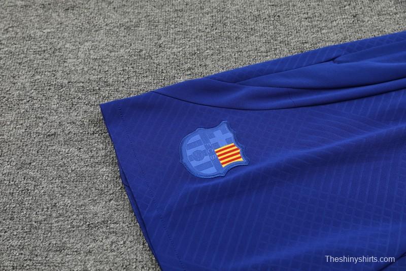 23-24 Barcelona Special Orange Grid Vest Jersey+Shorts