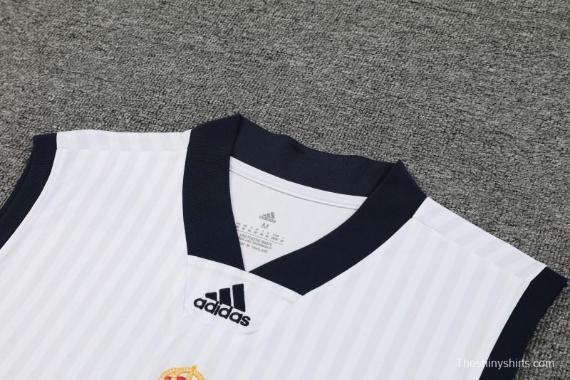 23-24 Real Madrid Remake Icon White Vest Jersey+Shorts