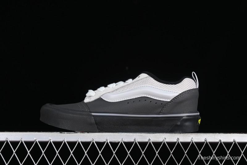 Vans OG Classic Slip-On Acid Wash Retro Grey Black Skate Shoes - VN0009QCGRY