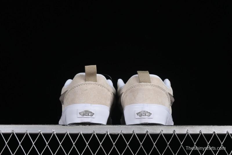 Vans Classics Knu Skool Cream Coffee Chunky Tongue Platform Sneakers - VN0009QCJD8