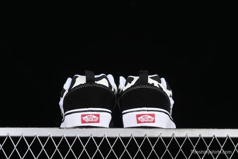 Vans Classics Knu Skool Cow Print Chunky Tongue Skate Shoes - VN0009QCB9P