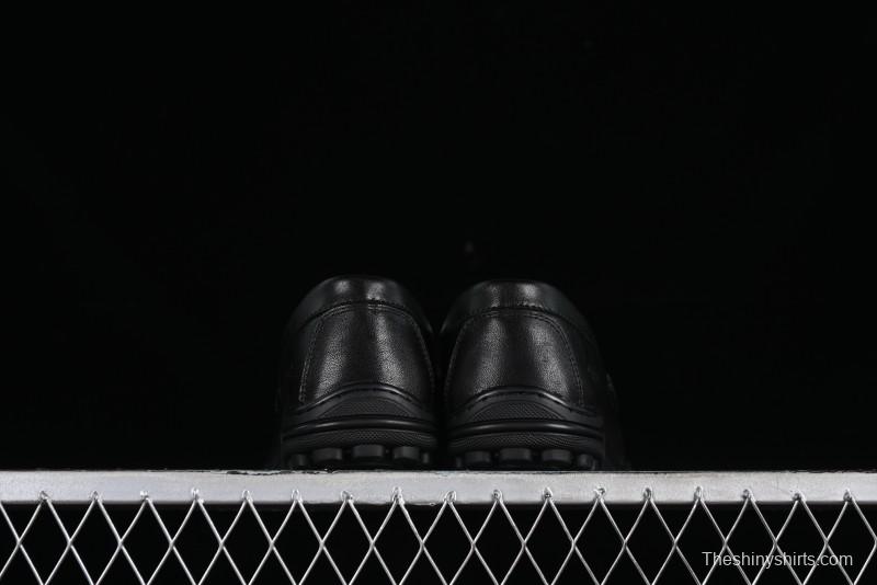 ECCO Soft Moc Series Loafers Men's British Slip-On Driving Shoes - 65707001001