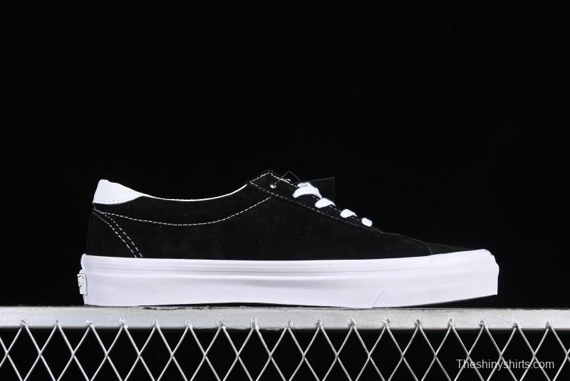 Vans Premium Sport 73 Classic Black & White Suede Low-Top Skate Shoes - VN000CR1BA2