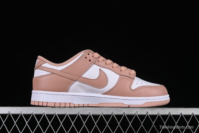 Nike Dunk Low SB Casual Sneakers with Knit Cat and Rose Pink Design - DD1503-118