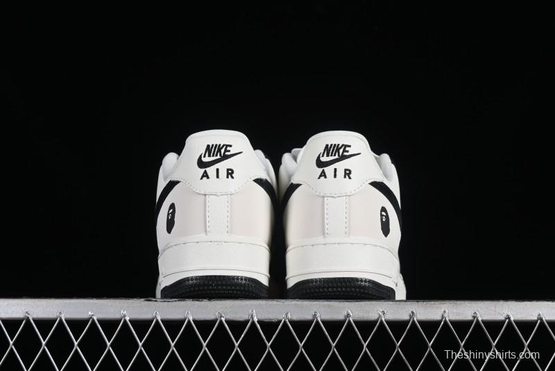 Nike Air Force 1 '07 Low BAPE Collaboration - White Black Camo Casual Sneakers - BA8806-845