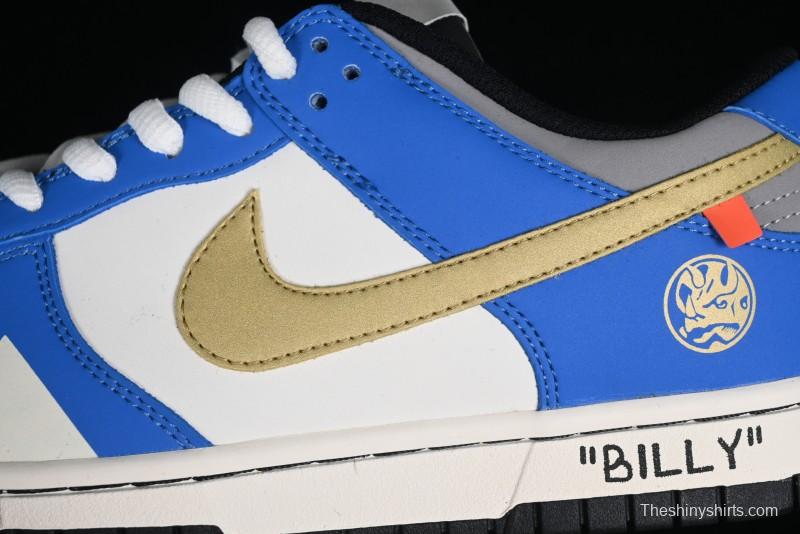 Nike SB Dunk Low Power Rangers Triceratops Colorway Low-Top Casual Skateboarding Shoes - ZZ1998-007