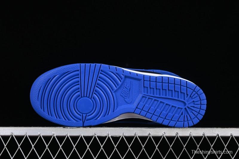 Nike SB Dunk Low Black Blue Colorway Low-Top Casual Skateboarding Shoes - CW1590-001