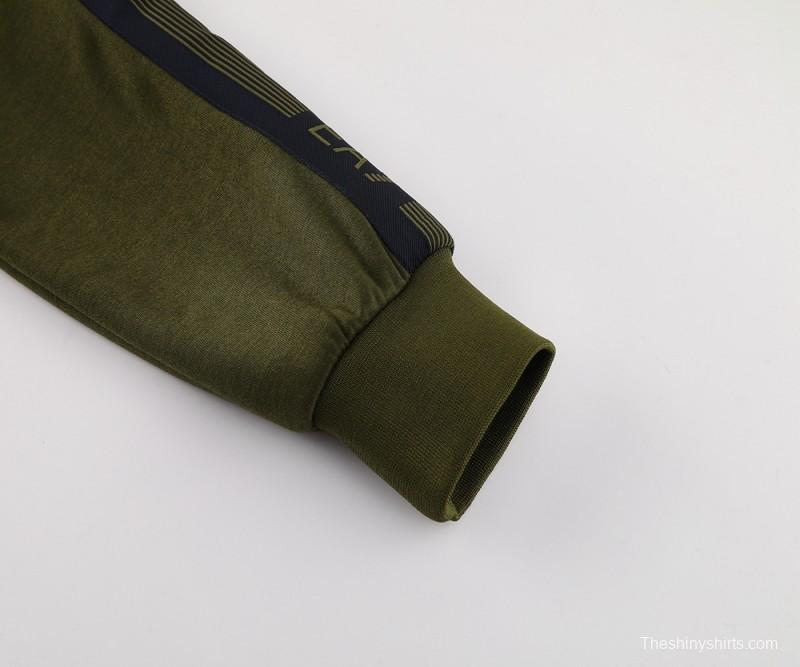 24/25 Napoli Green Hoodie Full Zipper Jacket +Long Pants