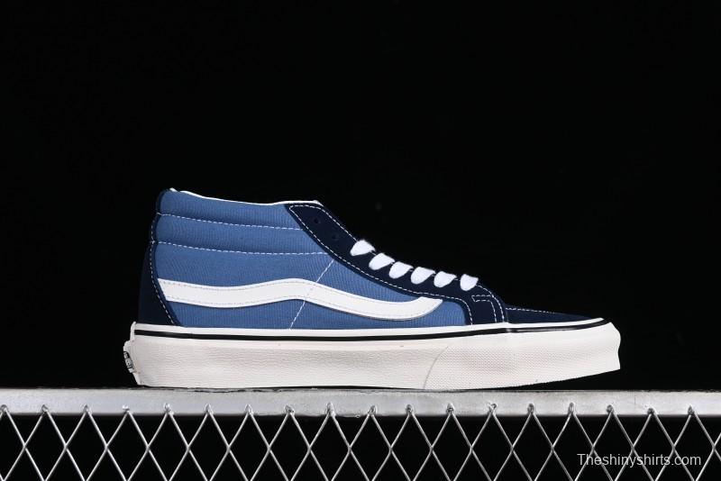 Vans Sk8-Mid Navy Blue Mid-Top Retro Classic Casual Canvas Shoes - VN0A391F5TU