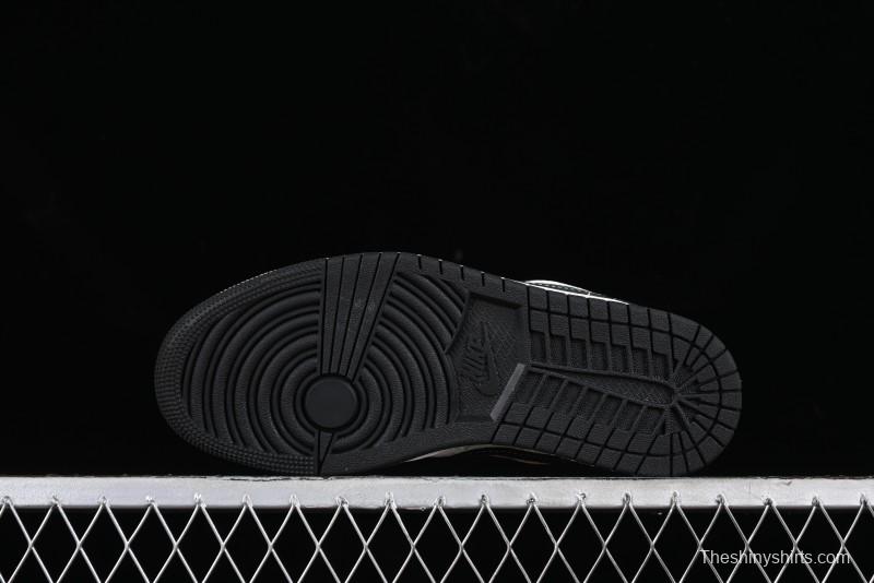 Nike Air Jordan 1 Low LV Collaboration - Black Warrior Custom High-End Basketball Shoes - SJ9950-007