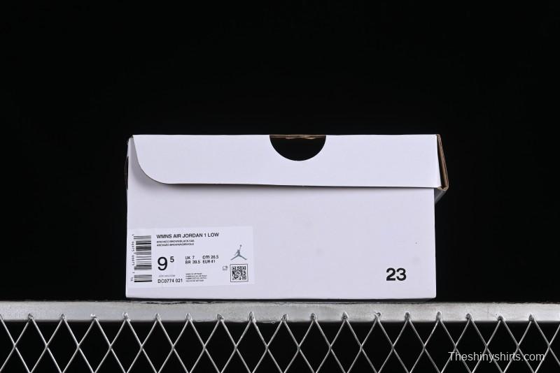 Nike Air Jordan 1 Low AJ1 Black Mocha Casual Sneakers - DC0774-021