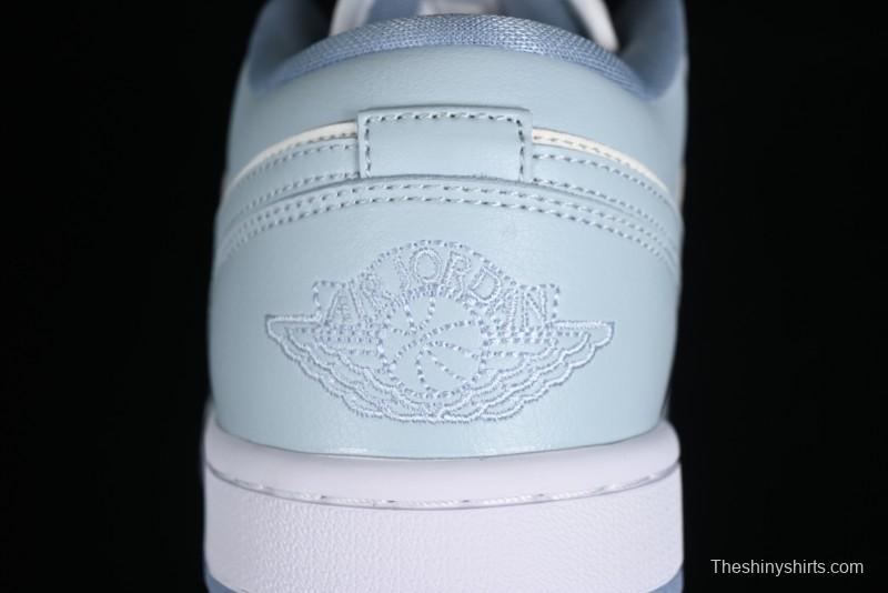 Nike Air Jordan 1 Low AJ1 White Magnolia Casual Sneakers - DC0774-164