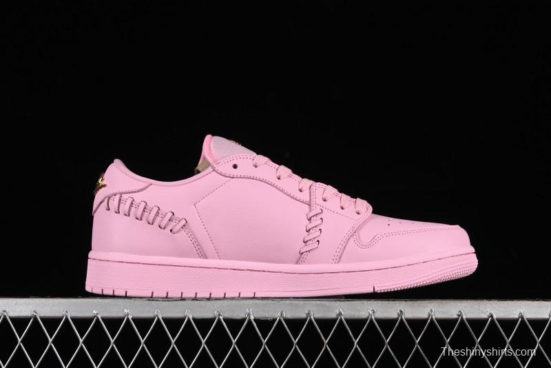 Nike Air Jordan 1 Low "Method of Make" Casual Sneakers with Woven Detailing - FN5032-600