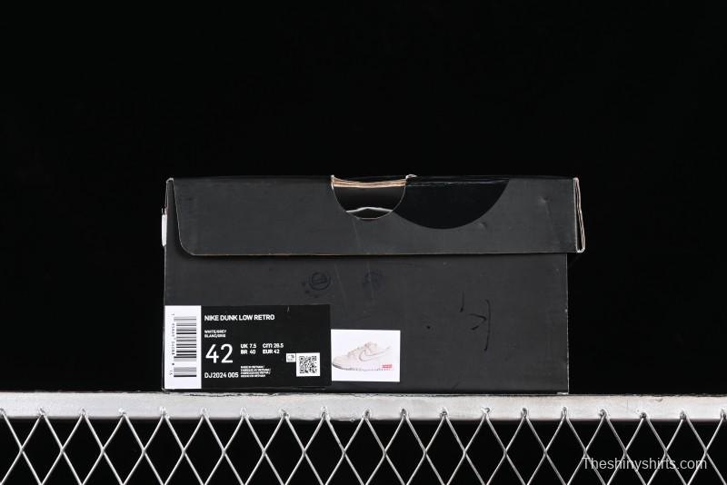 Nike SB Dunk Low Supreme Collaboration - Light Grey Anniversary Customized Low-Top Casual Skate Shoes - DJ2024-005