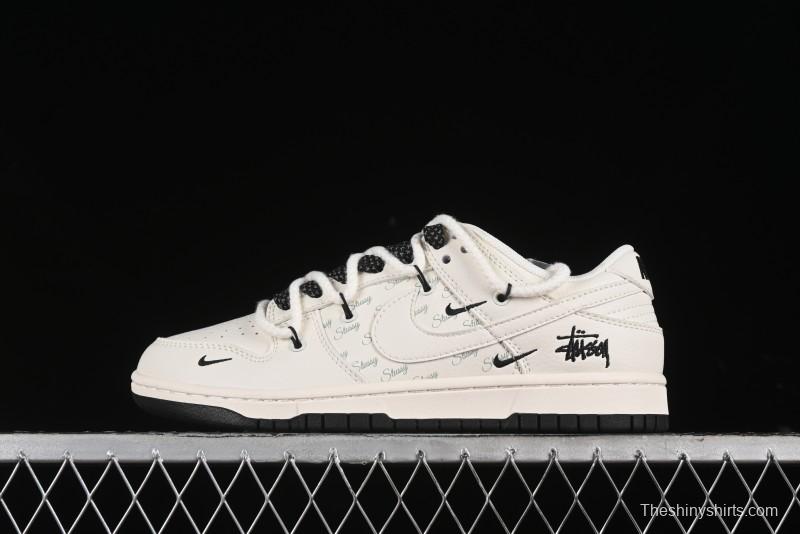 Nike SB Dunk Low Stussy Anniversary Custom Low-Top Casual Sneakers - SJ2068-276