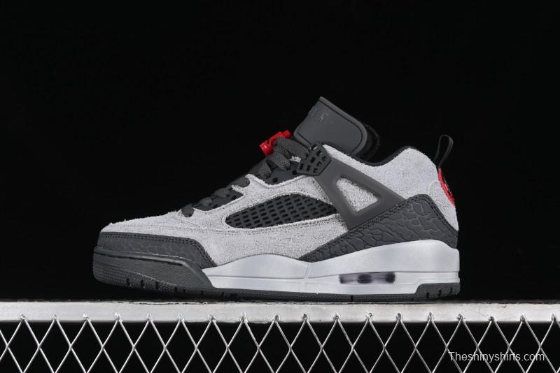 Nike Jordan Spizike Low AJ Hybrid Elements Black Grey Crack Leather Casual Sneakers - FQ1759-002