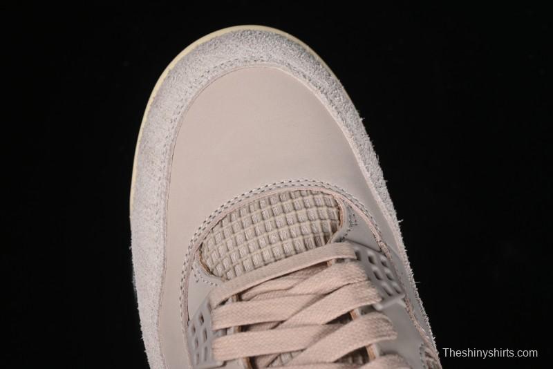 Nike A Ma Maniere x Air Jordan 4 Retro "Fossil Stone" Sneakers - FZ4810-200