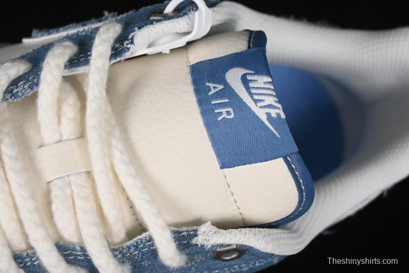 Nike Air Force 1 '07 Low Levi's Denim Collaboration - Light Blue Denim Low-Top Casual Sneakers - SJ6698-003