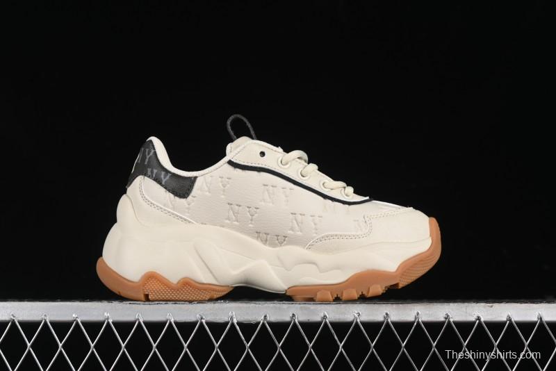 New York Yankees MLB Bigball Chunky Embo Monogram Thick Sole Sandals - 3ASHBEM4N50IVS