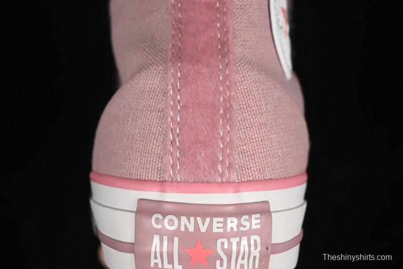 Converse Zoo Happy Pets Series High-Top Casual Sneakers with Plush Lining for Autumn Winter - A12769C
