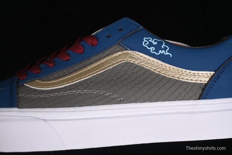 Vans Old Skool Black Wukong Themed Low-Top Retro Skate Shoes - VN0A45JCGIE