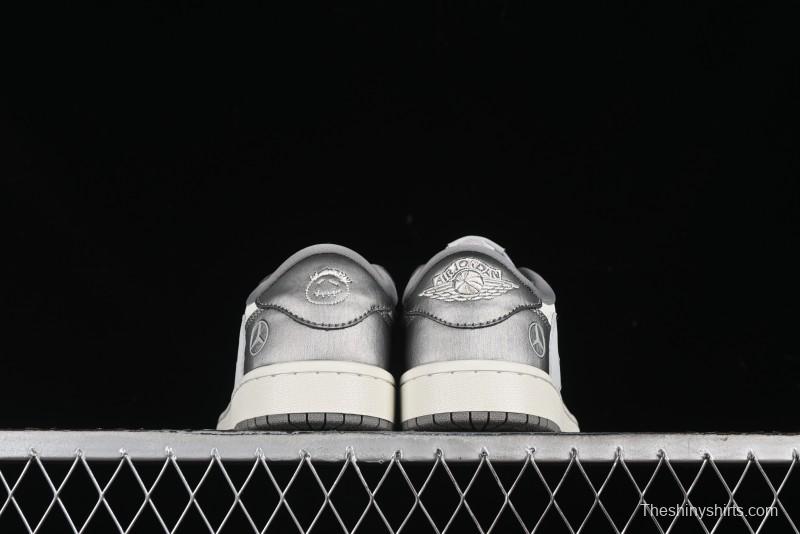 Nike Travis Scott x Fragment Design x Air Jordan 1 Low OG SP AJ1 Culture Casual Sneakers - AG3702-802