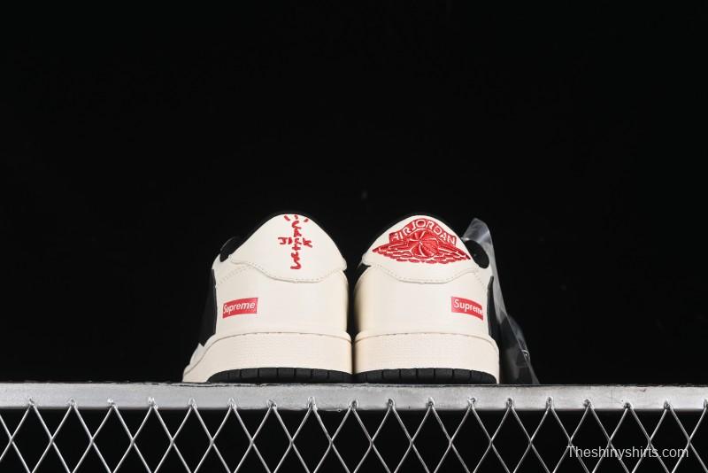 Nike Travis Scott x Fragment Design x Air Jordan 1 Low OG SP AJ1 Supreme Collaboration - LJ5188-023