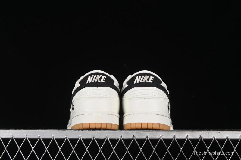 Nike SB Dunk Low Black 8 Collaboration - Beige Grey Black Gum Anniversary Custom Low-Top Casual Skate Shoes - CH6336-227